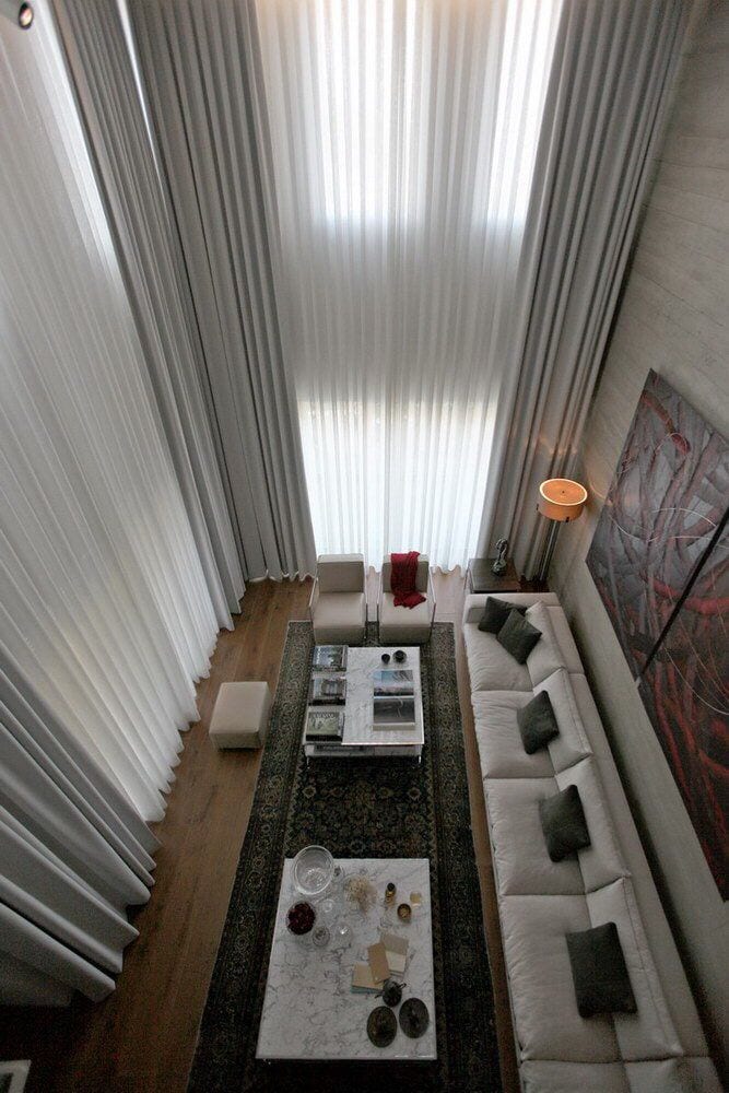 High End Curtains For Void Area