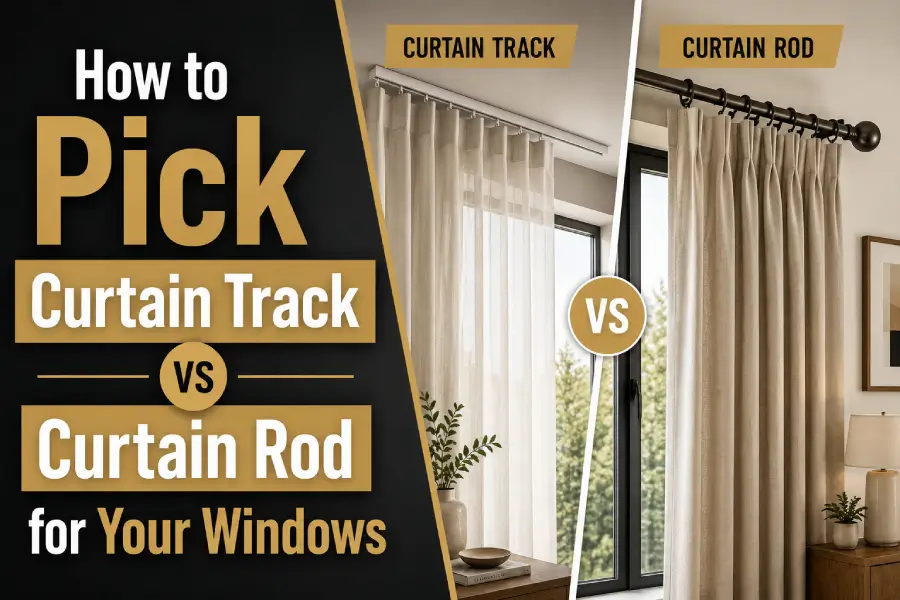 Curtain track vs curtain rod blog