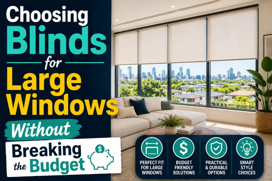 Blinds large windows budget blog