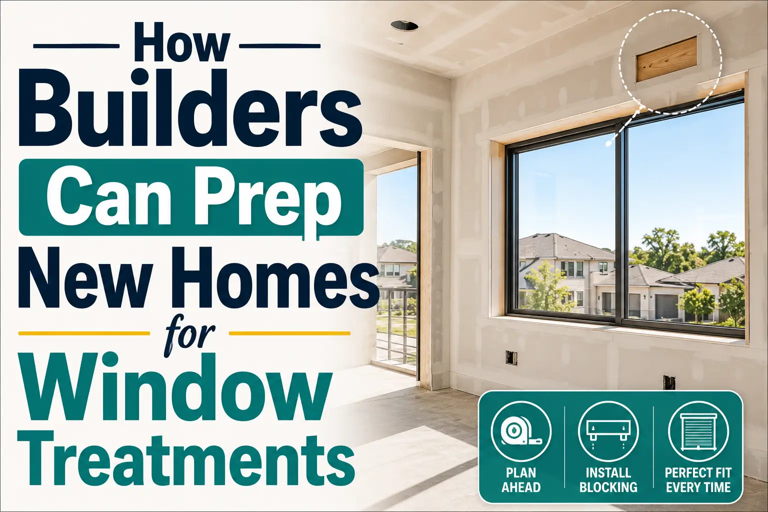 Builders prep new homes window treatments blog