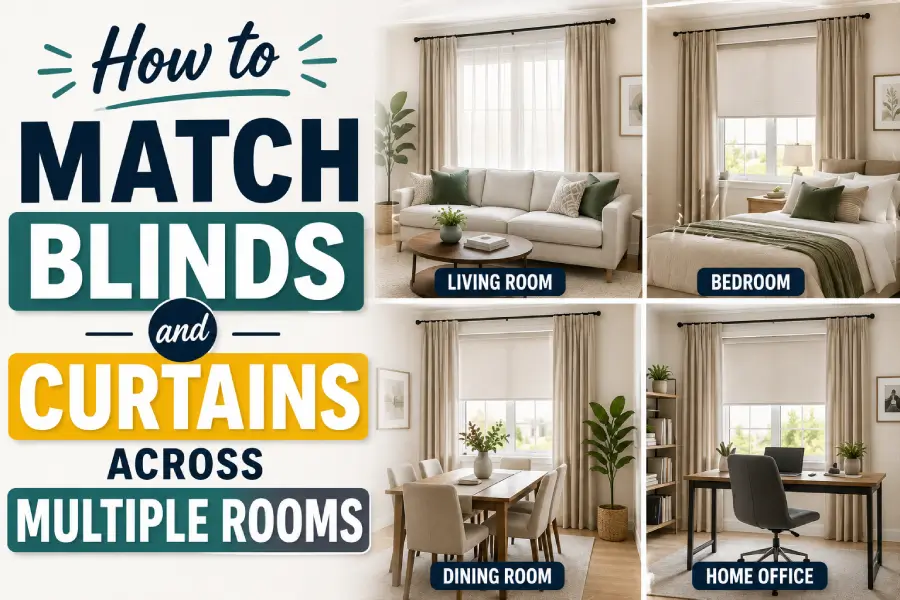 Match blinds curtains multiple rooms blog