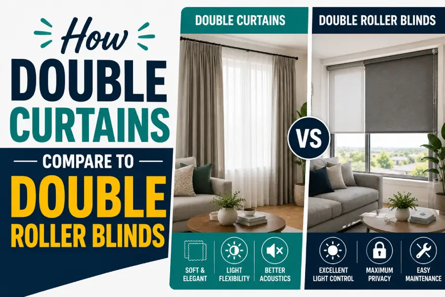 Double curtains vs double roller blinds blog